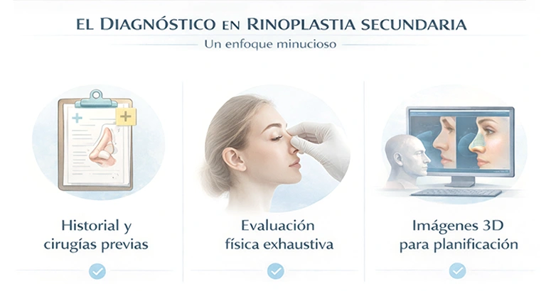El Diagnóstico en rinoplastia secundaria: un enfoque minucioso
